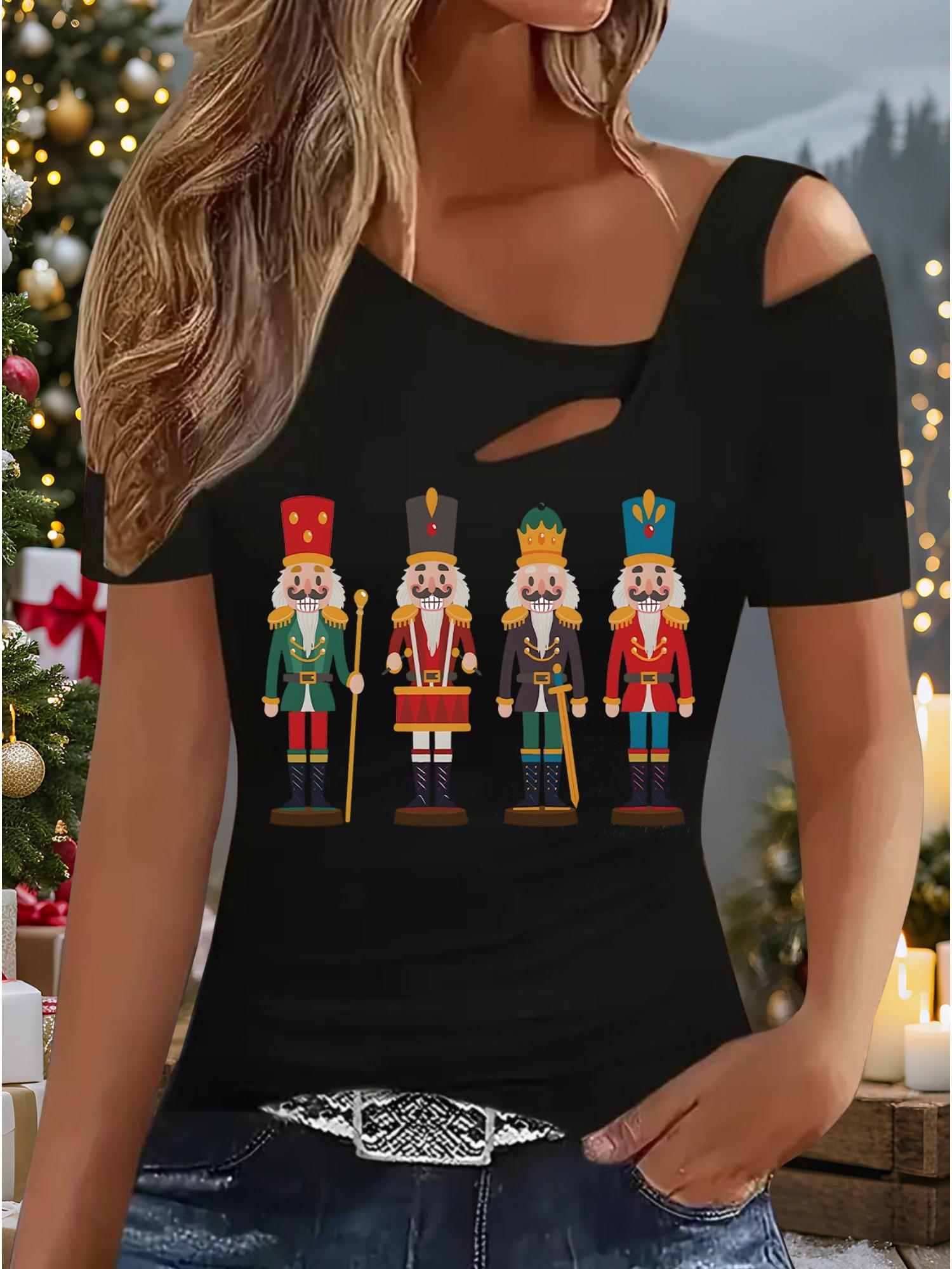 Женский Новый Повседневный Топ Рождество Хэллоуин Рождественский Подарок Топы Рубашка Блузка S чёрный
Женский Новый Повседневный Топ Рождество Хэллоуин Рождественский Подарок Топы Рубашка Блузка S чёрный