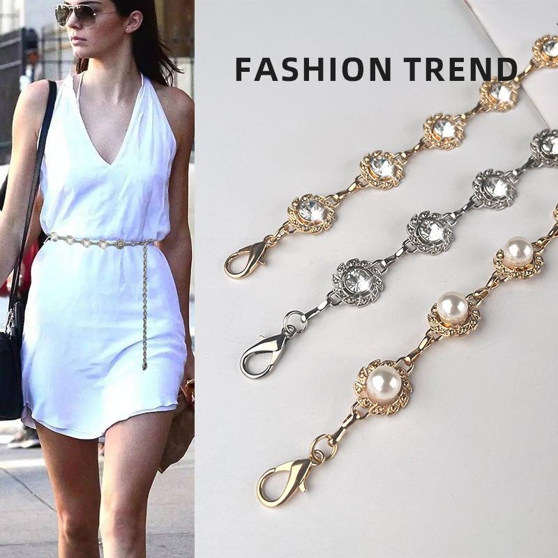 Exclusive Metal Hook Rhinestone Waist Chain Women S Belt Dress Belt Accessories Thin Waist Chain
Exclusive Metal Hook Rhinestone Waist Chain Women S Belt Dress Belt Accessories Thin Waist Chain
