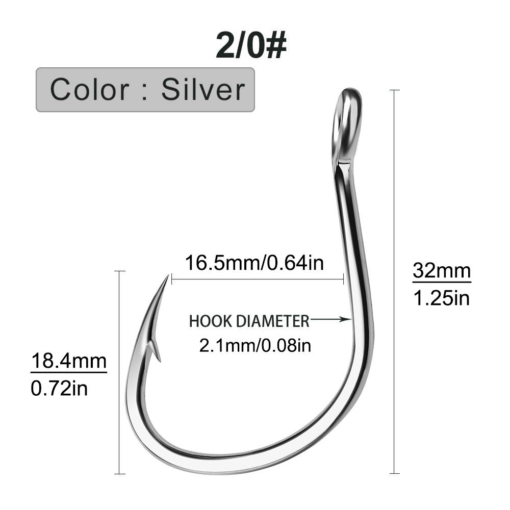 10 шт. Високовуглецева сталь 1/0 2/0 3/0 4/0 5/0 Жаберні гачки для повільного джигінгу Морська риболовля Одинарний гачок 2/0#
10 шт. Високовуглецева сталь 1/0 2/0 3/0 4/0 5/0 Жаберні гачки для повільного джигінгу Морська риболовля Одинарний гачок 2/0#