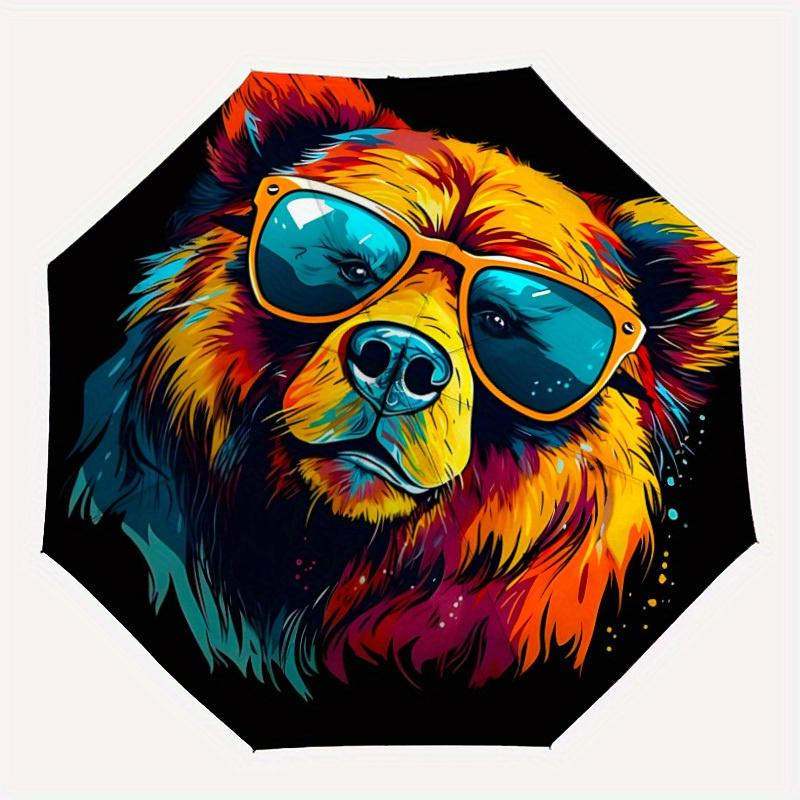 1pc Bear Sunglasses Automatic Open/Close Exquisite Umbrella Sturdy Iron Frame, Compact Travel Umbrella, Intricate Design Umbrella a0829064
1pc Bear Sunglasses Automatic Open/Close Exquisite Umbrella Sturdy Iron Frame, Compact Travel Umbrella, Intricate Design Umbrella a0829064