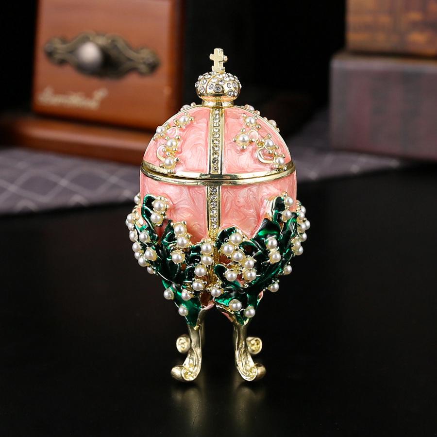 Faberge Style Enamel Egg Jewelry Box,Hand-Painted Lily of the Valley Jewelry Box with Stand, Vintage Decorative Gift A розовый
Faberge Style Enamel Egg Jewelry Box,Hand-Painted Lily of the Valley Jewelry Box with Stand, Vintage Decorative Gift A розовый