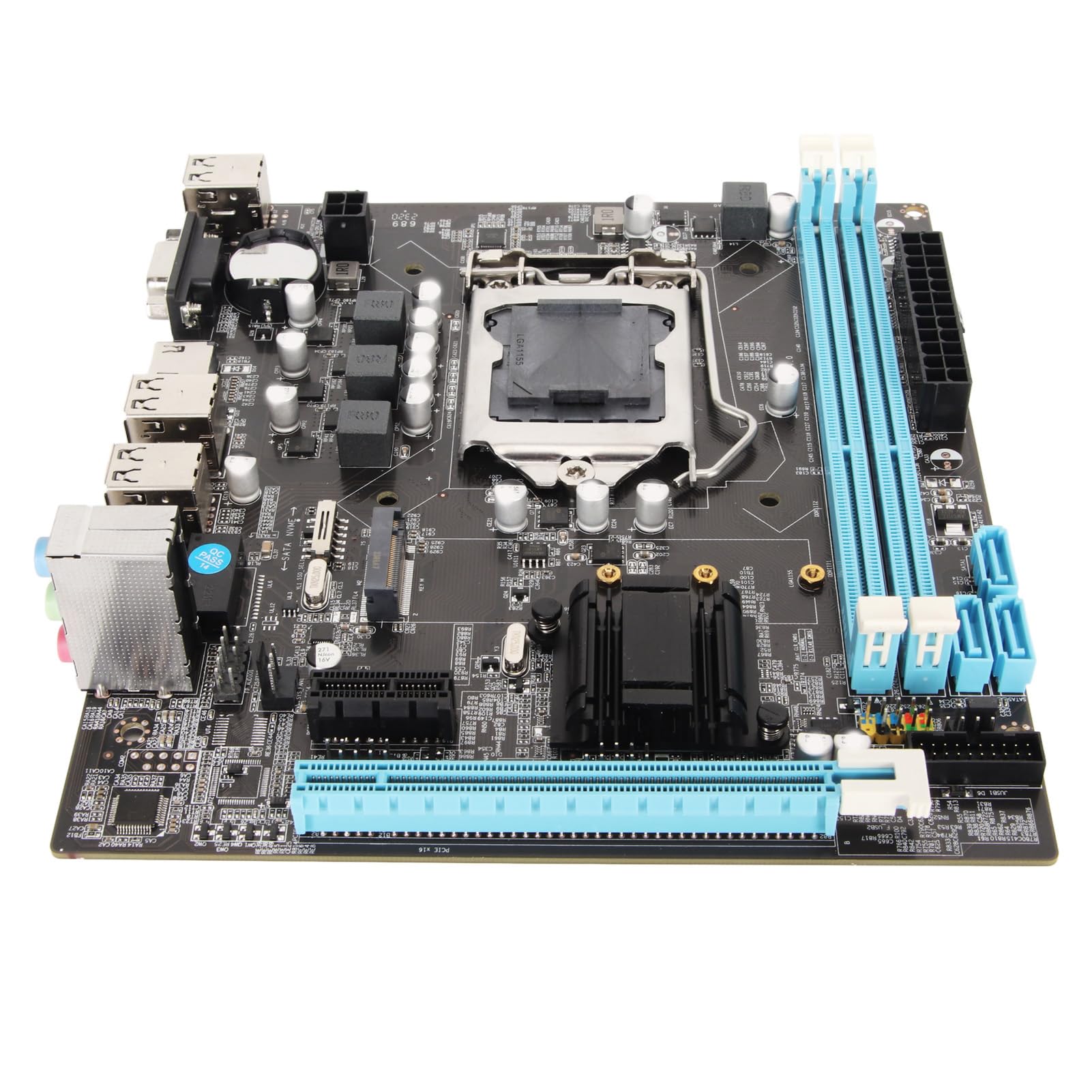 H61 Gaming Motherboard Desktop, 6 USB 2.0, DDR3, M.2 NVMe, NGFF, 100Mbps LAN, Micro ATX, LGA1155, Socket i3/i5/i7
H61 Gaming Motherboard Desktop, 6 USB 2.0, DDR3, M.2 NVMe, NGFF, 100Mbps LAN, Micro ATX, LGA1155, Socket i3/i5/i7