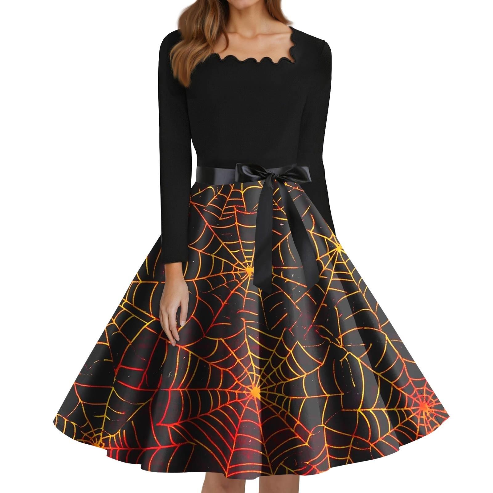 Women s Fashion Square Neck Casual Slim Halloween Printed Long Sleeve Dresses XXXXXL
Women s Fashion Square Neck Casual Slim Halloween Printed Long Sleeve Dresses XXXXXL