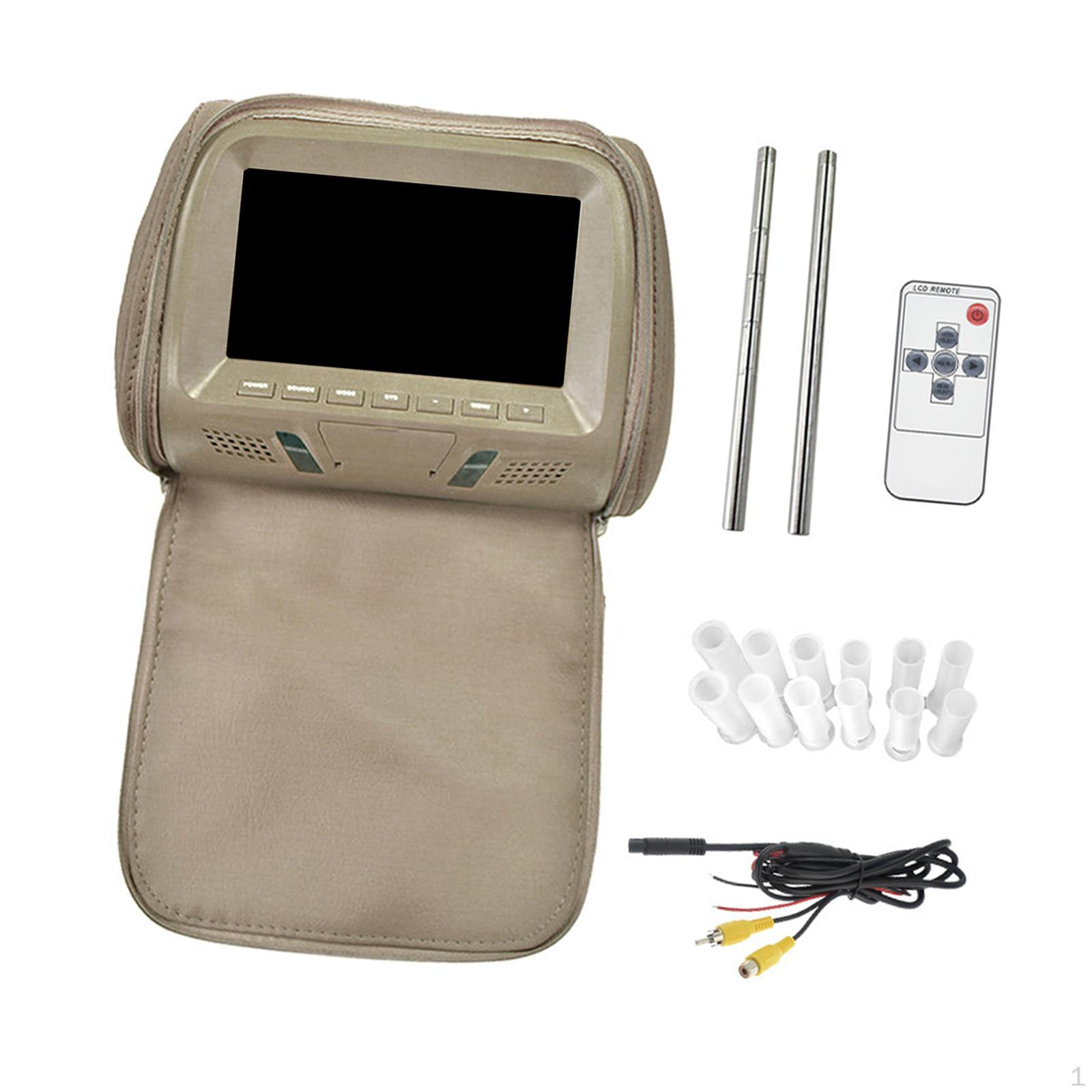 7-дюймовый экран Подголовник автомобиля DC12V Черный Аксессуары для заднего сиденья Beige with Zipper
7-дюймовый экран Подголовник автомобиля DC12V Черный Аксессуары для заднего сиденья Beige with Zipper