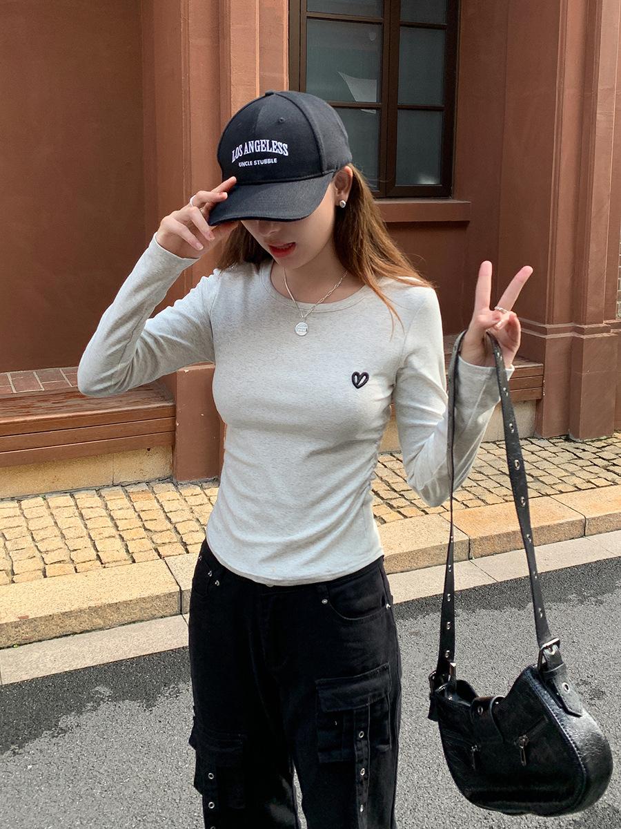 Embroidery Crew Neck Front Shoulder Long Sleeve T-Shirt Women s Autumn Side Pleated Waist Slim Fit Inside Beautiful Bottom Shirt Top XL
Embroidery Crew Neck Front Shoulder Long Sleeve T-Shirt Women s Autumn Side Pleated Waist Slim Fit Inside Beautiful Bottom Shirt Top XL