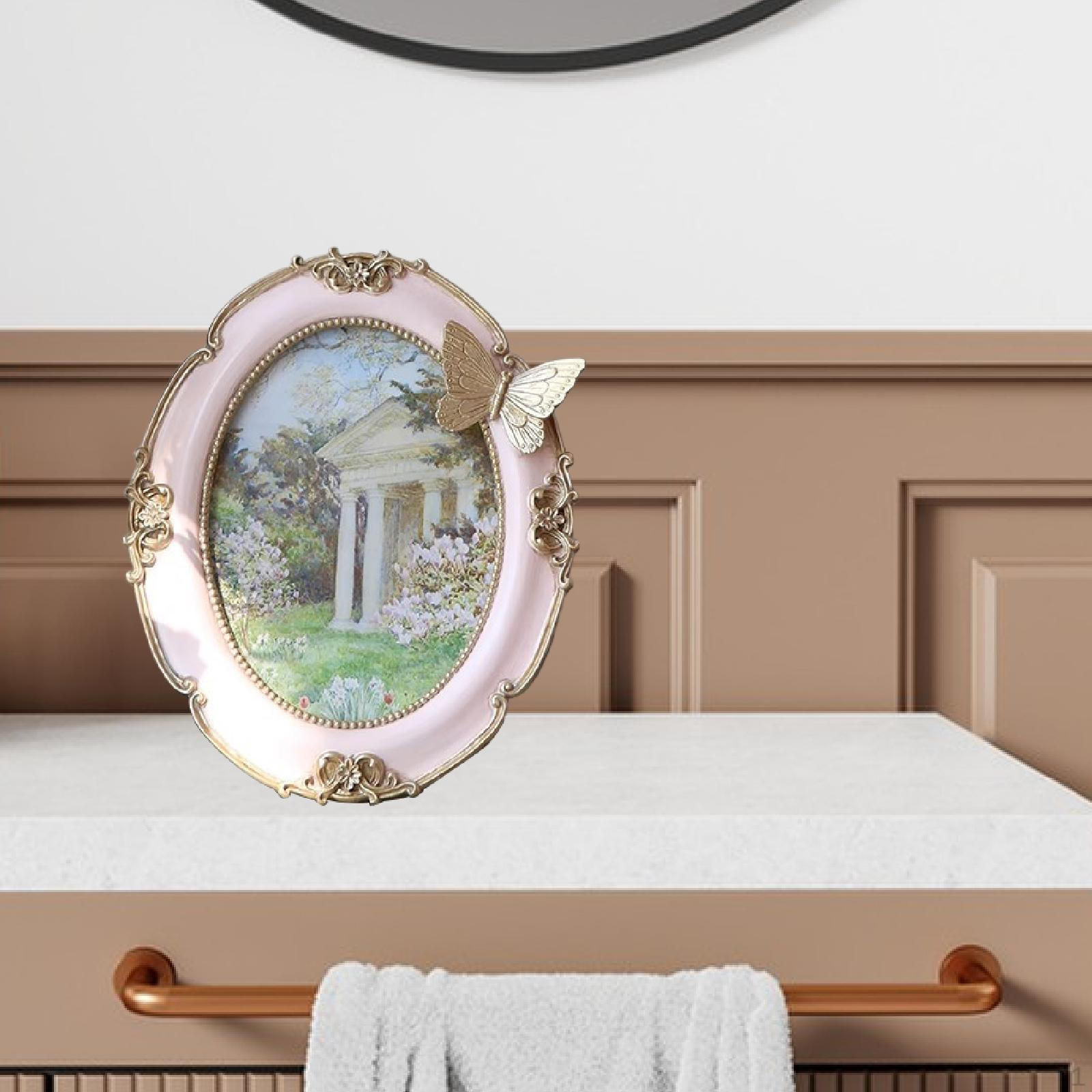 Oval Vintage Photo Frame Card Holder Desktop Resin Picture Hanging or Tabletop Display for Living розовый
Oval Vintage Photo Frame Card Holder Desktop Resin Picture Hanging or Tabletop Display for Living розовый