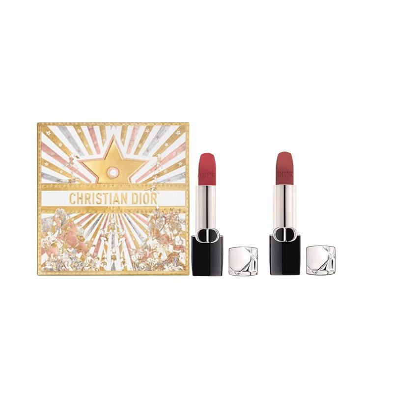DIOR Lipstick Two-piece set: #720 Sandalwood Nude Velvet Mist Lipstick 3.5g + #688 Rose Pink Brown Velvet Mist Lipstick 3.4g синий
DIOR Lipstick Two-piece set: #720 Sandalwood Nude Velvet Mist Lipstick 3.5g + #688 Rose Pink Brown Velvet Mist Lipstick 3.4g синий