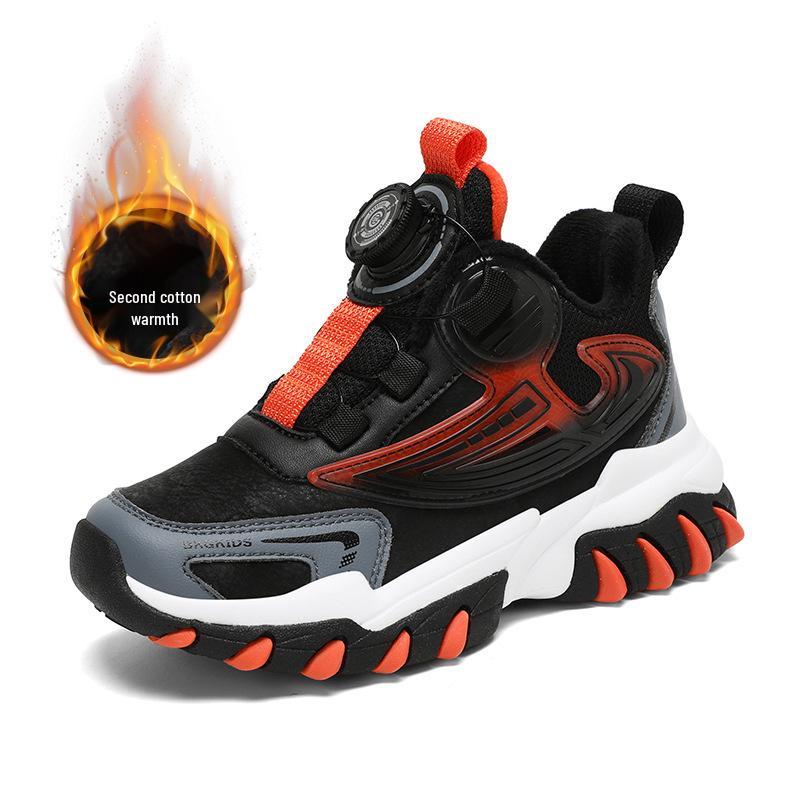 Waterproof Leather Boys Sports Shoes with Rotating Button, Cotton and Velvet Lining, for Teens and Big Kids 32
Waterproof Leather Boys Sports Shoes with Rotating Button, Cotton and Velvet Lining, for Teens and Big Kids 32
