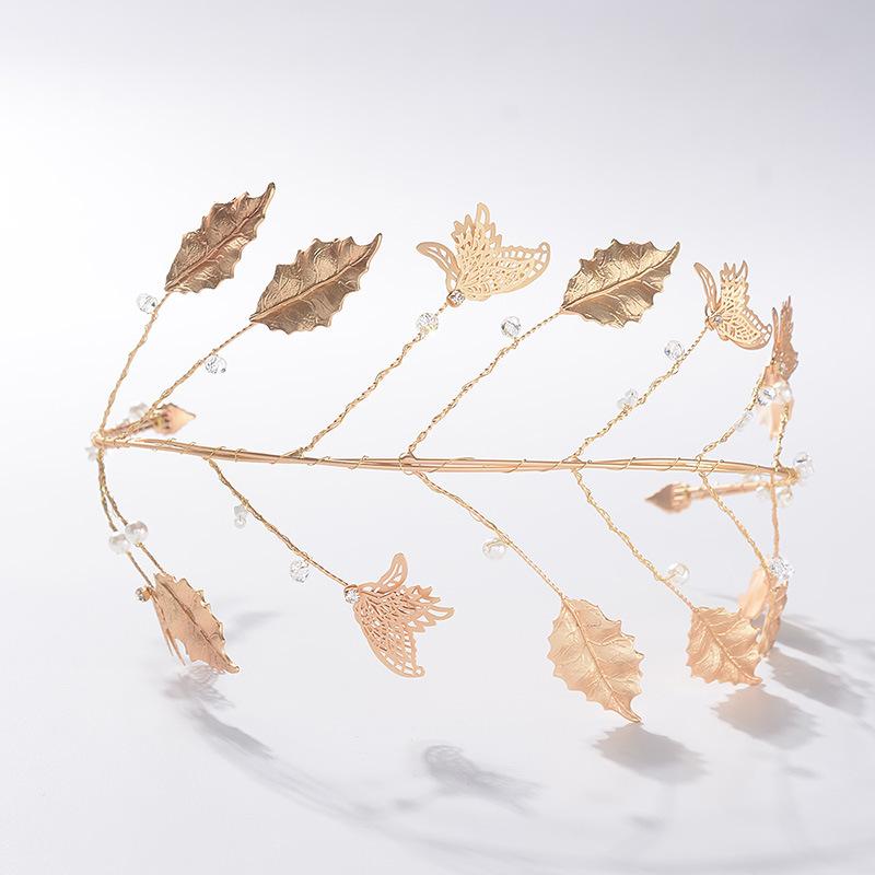 Forest alloy leaf headdress, handmade pearl bridal exquisite headdress, dress, banquet dinner hair accessory
Forest alloy leaf headdress, handmade pearl bridal exquisite headdress, dress, banquet dinner hair accessory