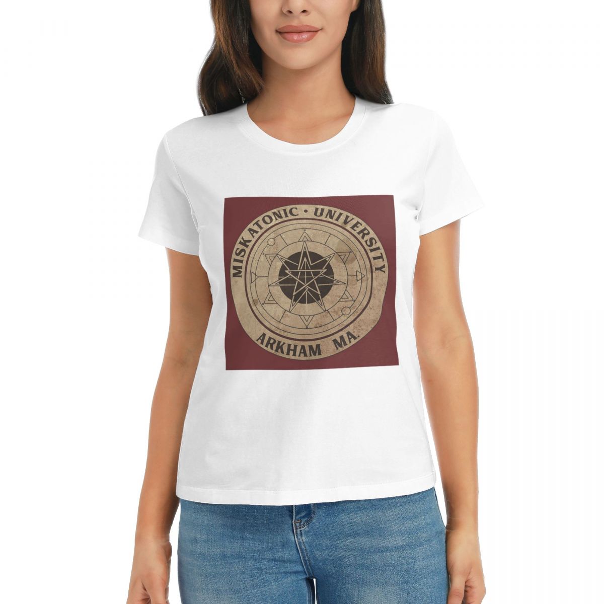 Women TShirt Miskatonic University Summer Short Sleeve Tees Crew Neck Cotton T Shirts Clothes Tops Streetwear S
Women TShirt Miskatonic University Summer Short Sleeve Tees Crew Neck Cotton T Shirts Clothes Tops Streetwear S