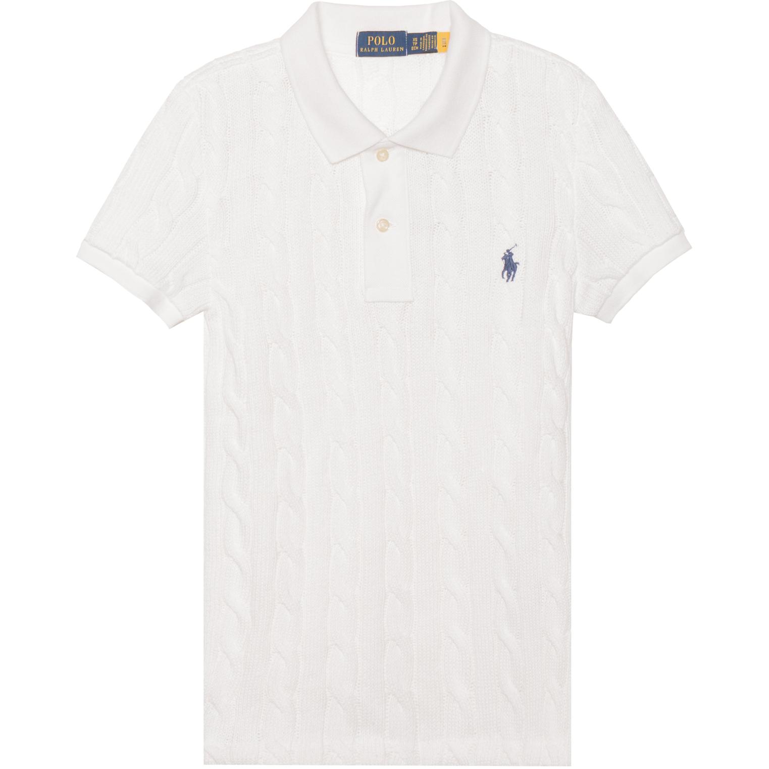 Polo Ralph Lauren FW22 Cable Knit Polo Shirt Short Sleeve Polo Shirt Women tops White WMPOKNINCU20645-100 XS
Polo Ralph Lauren FW22 Cable Knit Polo Shirt Short Sleeve Polo Shirt Women tops White WMPOKNINCU20645-100 XS