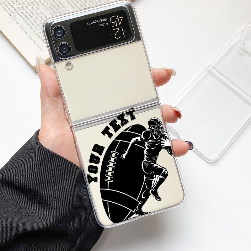 Phone Case For Samsung Galaxy Z Flip 3 4 5 Hard Folding Clear PC Bumper Rugby Ball For Samsung Z Flip 6 Back Cover Samsung Z Flip 4
Phone Case For Samsung Galaxy Z Flip 3 4 5 Hard Folding Clear PC Bumper Rugby Ball For Samsung Z Flip 6 Back Cover Samsung Z Flip 4