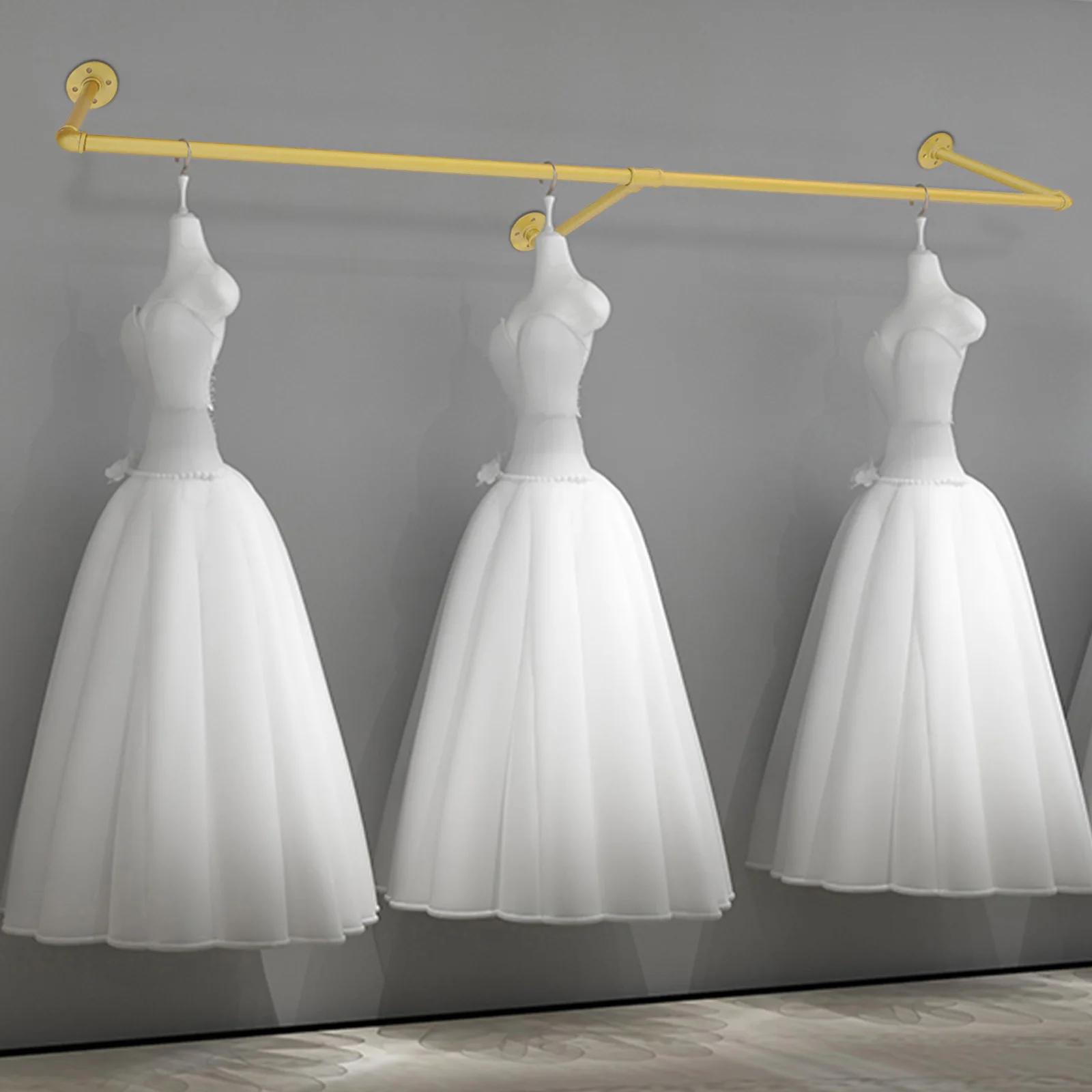 Gold Wall Mount Clothing Rack - Durable Industrial Pipe Garment Rack for Closet, Bedroom, or Boutique Display (110 Lbs Capacity) золотий
Gold Wall Mount Clothing Rack - Durable Industrial Pipe Garment Rack for Closet, Bedroom, or Boutique Display (110 Lbs Capacity) золотий