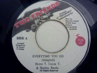 7inch Record HOME T COCOA TEA SHABBA RANKS Everytime You Go none Two Friends Rec Jamaica Reggae Ska Dub Used
7inch Record HOME T COCOA TEA SHABBA RANKS Everytime You Go none Two Friends Rec Jamaica Reggae Ska Dub Used