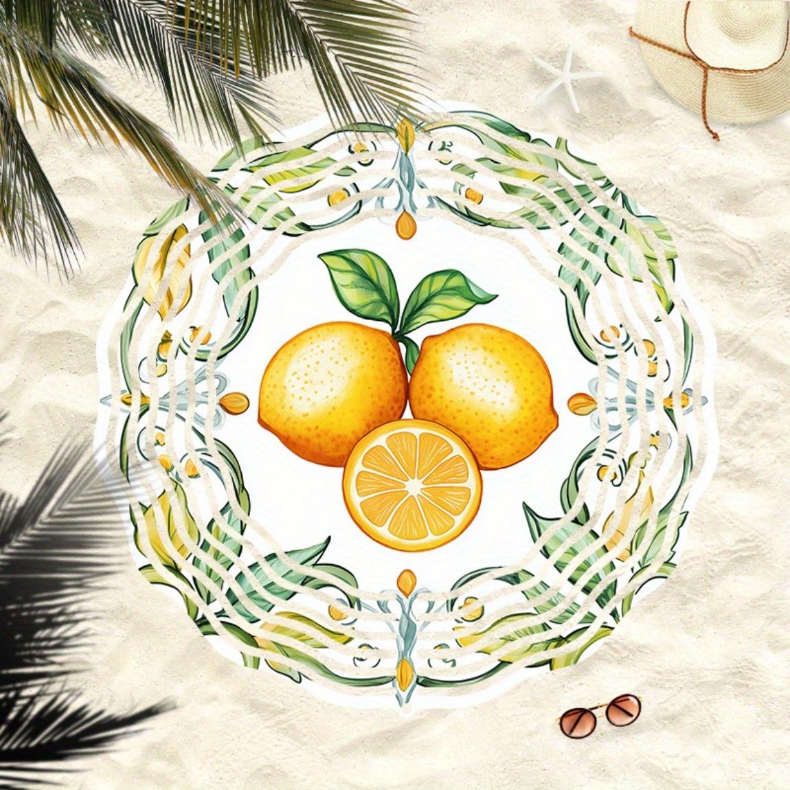 Lemon Orange Leaf Pattern Wind Spinner Outdoor Garden Patio Decoration 3D Kinetic Art Hanging Rotating Wind Chime with 360 Rotating
Lemon Orange Leaf Pattern Wind Spinner Outdoor Garden Patio Decoration 3D Kinetic Art Hanging Rotating Wind Chime with 360 Rotating