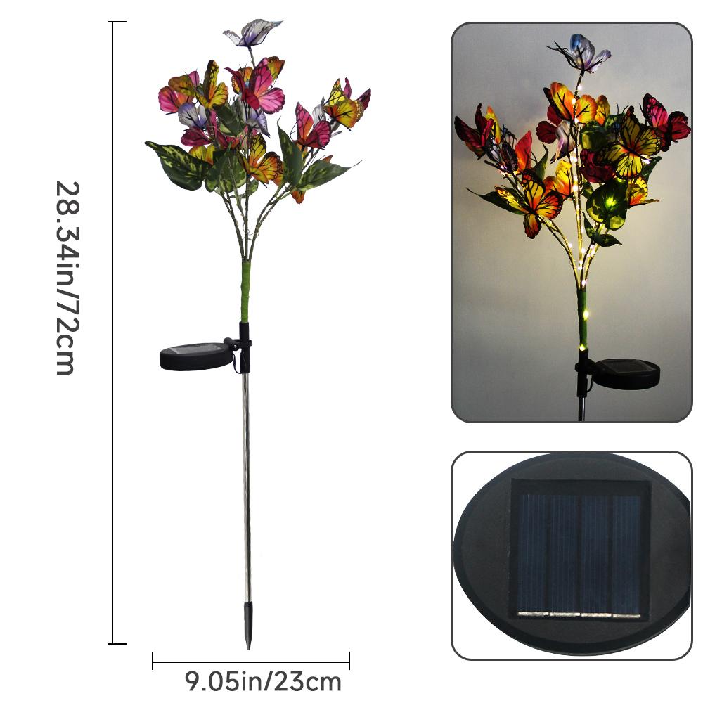 Solar LED Butterfly Flower Light Outdoor Simulation Butterfly Lawn Lamp Garden Waterproof Landscape For Home Christmas Decor
Solar LED Butterfly Flower Light Outdoor Simulation Butterfly Lawn Lamp Garden Waterproof Landscape For Home Christmas Decor