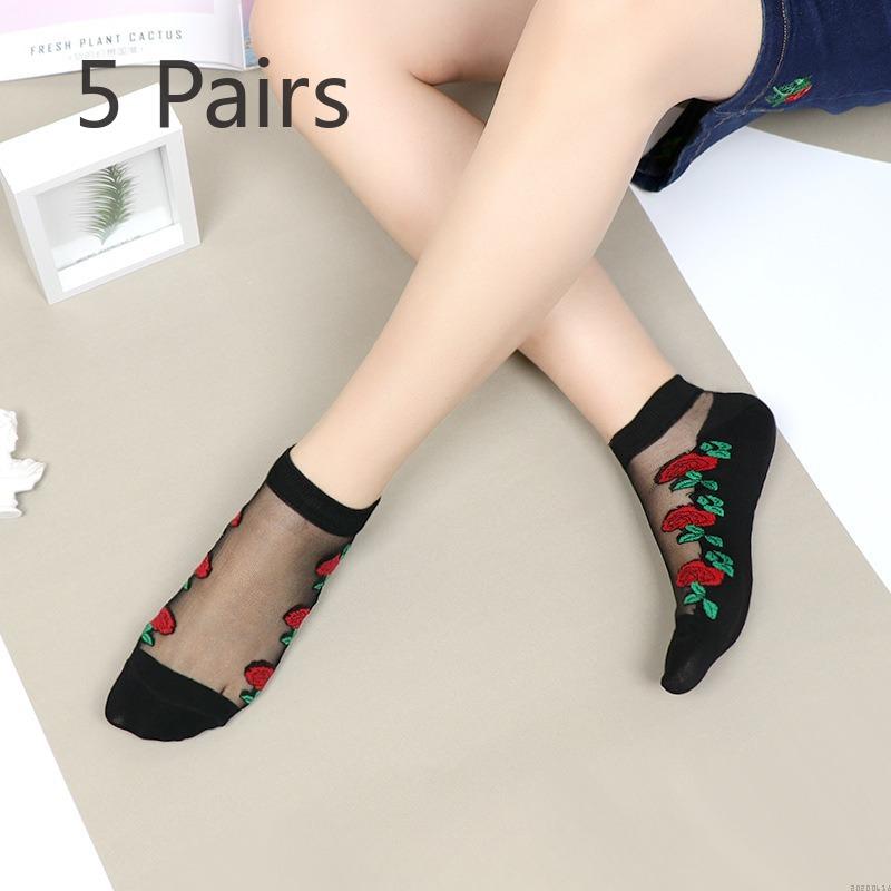 5 пар женских ретро тонких милых носков-трубочек из розового стекла и шелка для весны и лета 5 Pairs
5 пар женских ретро тонких милых носков-трубочек из розового стекла и шелка для весны и лета 5 Pairs