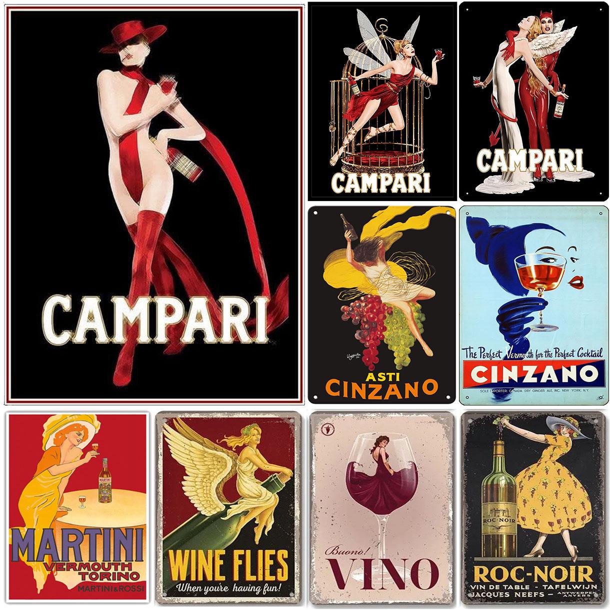 Campari Metal Tin Signs Martini Wall Decoration Plaque Vintage Art Poster Iron Painting for Man Cave Home Cafe Garden Club Bar 20x30cm
Campari Metal Tin Signs Martini Wall Decoration Plaque Vintage Art Poster Iron Painting for Man Cave Home Cafe Garden Club Bar 20x30cm