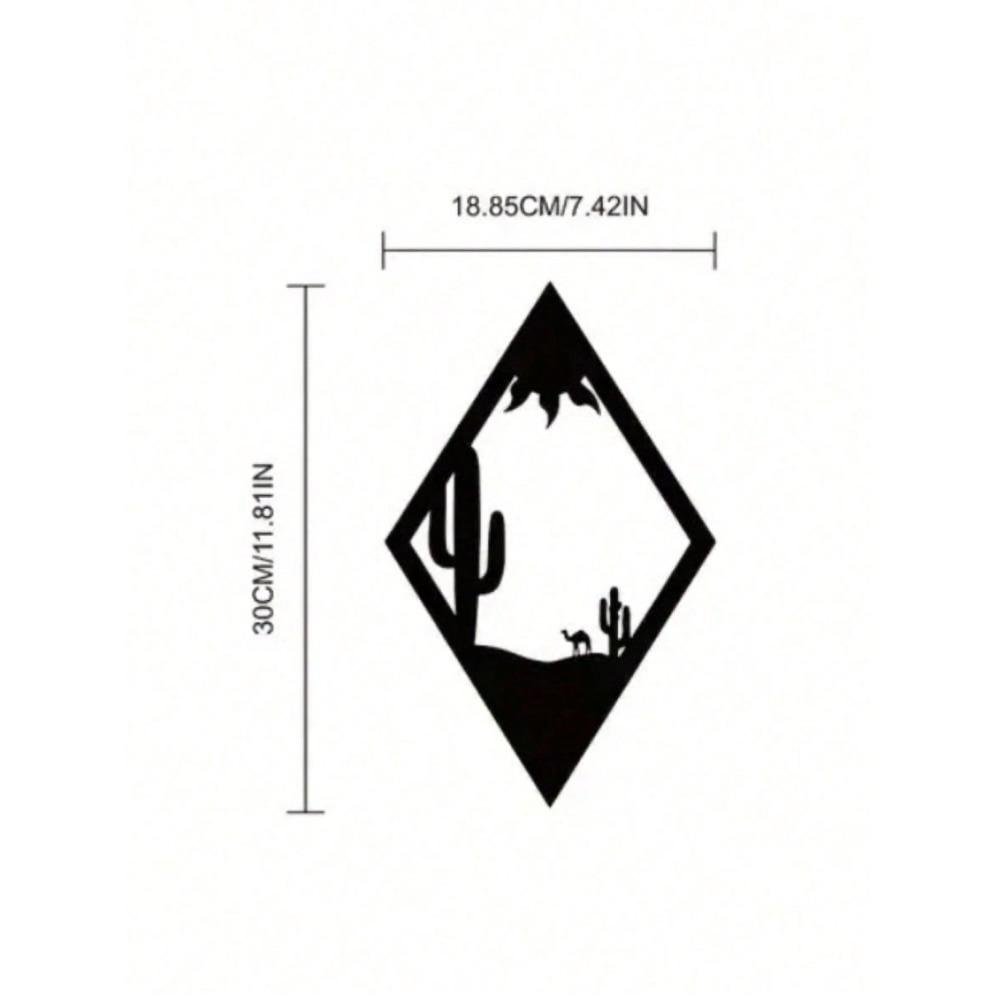 Modern Geometric Black Metal Wall Art - Cactus Desert Sunset Design for Living Room, Bedroom, Office Decor, Holiday Home Decoration TY4040-02 разноцветный
Modern Geometric Black Metal Wall Art - Cactus Desert Sunset Design for Living Room, Bedroom, Office Decor, Holiday Home Decoration TY4040-02 разноцветный