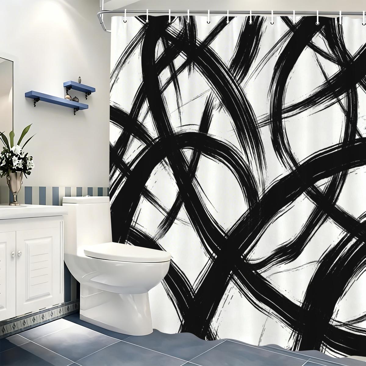 Abstract Art Pattern Polyester Shower Curtain - Stylish Bath Decor, Modern Bathroom Linen For Home Hotel W60H190(CM)-1 Pcs
Abstract Art Pattern Polyester Shower Curtain - Stylish Bath Decor, Modern Bathroom Linen For Home Hotel W60H190(CM)-1 Pcs