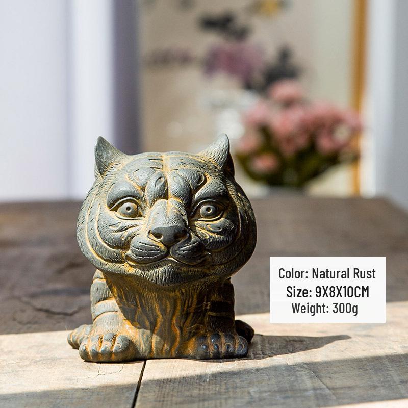 Handmade Antique-Style Chinese Zodiac Tiger Ornament for Home or Office Decor 9cm
Handmade Antique-Style Chinese Zodiac Tiger Ornament for Home or Office Decor 9cm