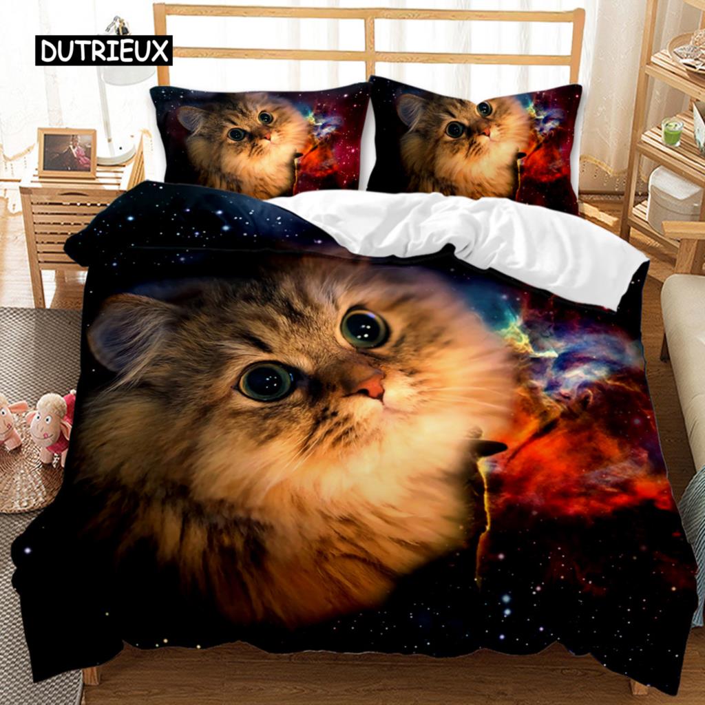 Комплект постельного белья с изображением кота, комплект постельного белья с изображением кота, детский комплект постельного белья с изображением милого котенка, осенние кленовые листья, полиэстеровое одеяло EU single(135x200cm)
Комплект постельного белья с изображением кота, комплект постельного белья с изображением кота, детский комплект постельного белья с изображением милого котенка, осенние кленовые листья, полиэстеровое одеяло EU single(135x200cm)