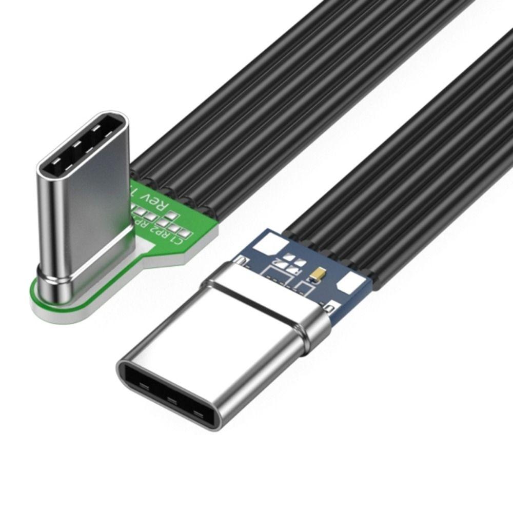 Double Headed Fast Charging Data Cord Type C To USB C Flat Cable Mobile Phone Accessories 10cm-left right down up
Double Headed Fast Charging Data Cord Type C To USB C Flat Cable Mobile Phone Accessories 10cm-left right down up