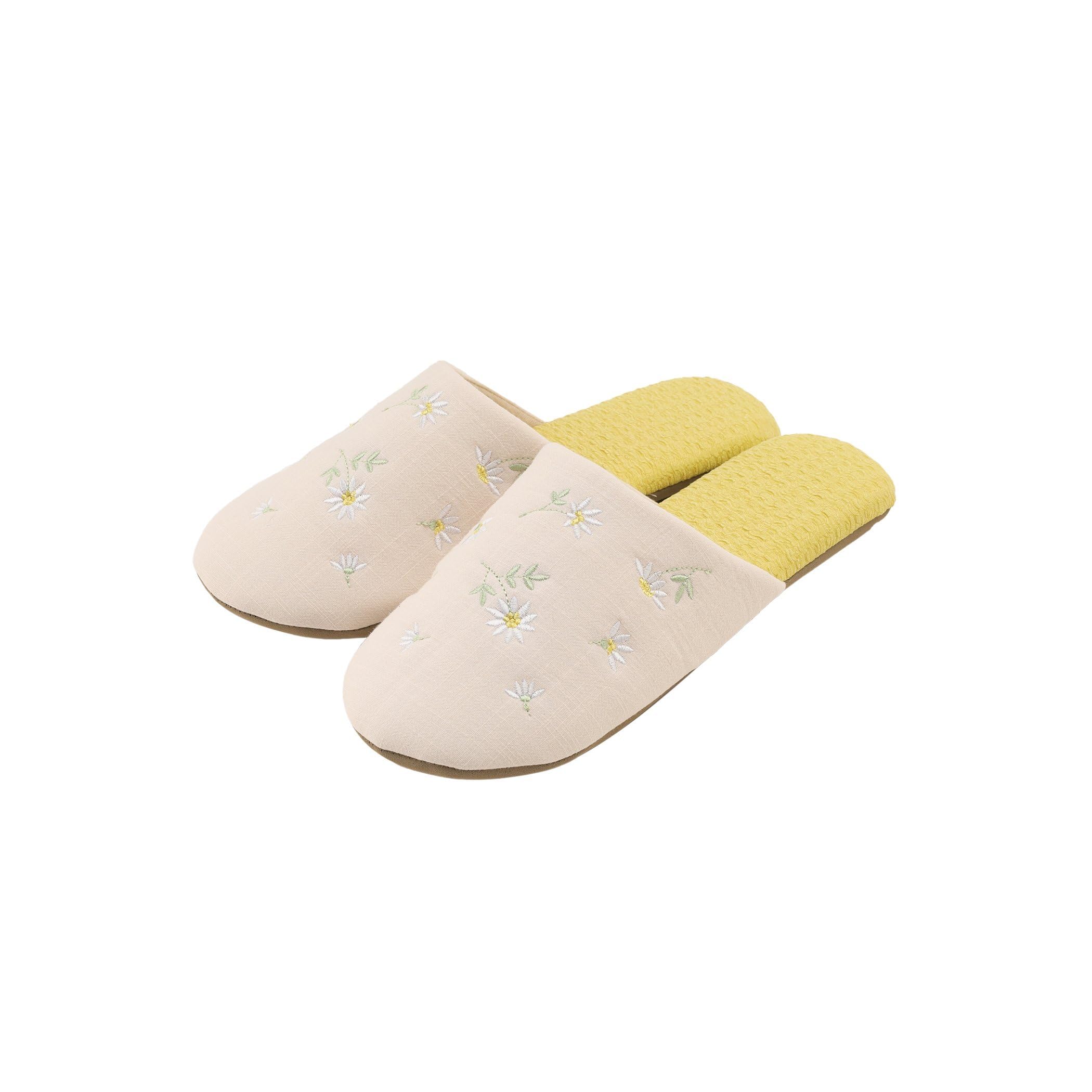 Afternoon Tea Living JL07 Daisy Embroidered Room Yellow Shoes,
Afternoon Tea Living JL07 Daisy Embroidered Room Yellow Shoes,