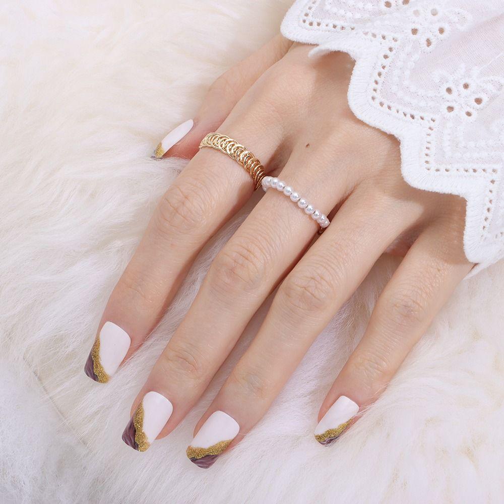 With Adhesive Tabs Nail Tips Wearable Medium Press On Nails Set Reusable Square Head False Nails 04
With Adhesive Tabs Nail Tips Wearable Medium Press On Nails Set Reusable Square Head False Nails 04