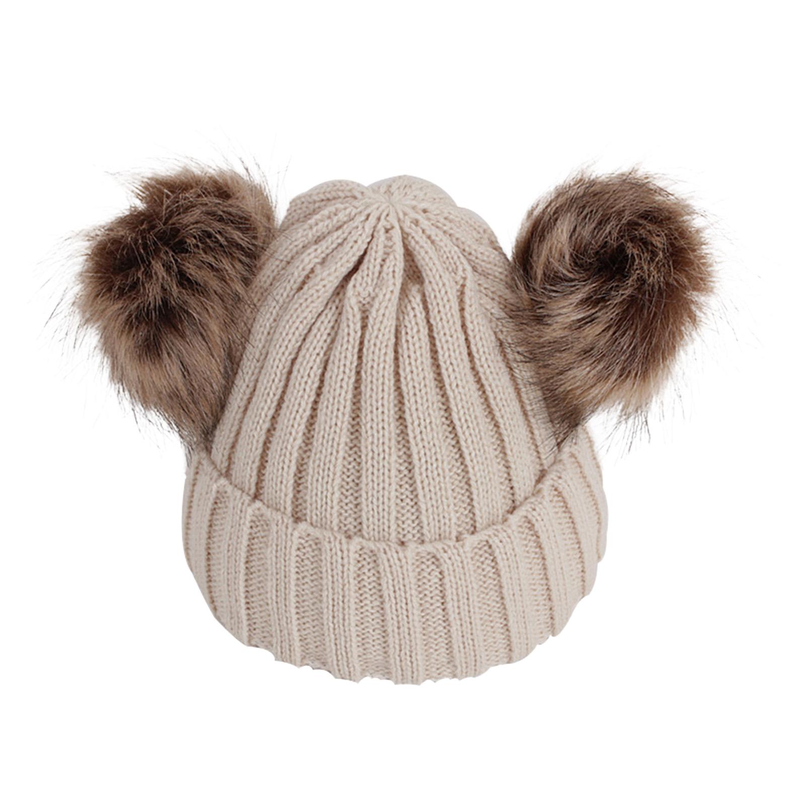Baby Hat And Scarf Set With Faux Raccoon Fur Balls Winter Warm Knitted For 6-36 Months Infant Toddler Accessories
Baby Hat And Scarf Set With Faux Raccoon Fur Balls Winter Warm Knitted For 6-36 Months Infant Toddler Accessories