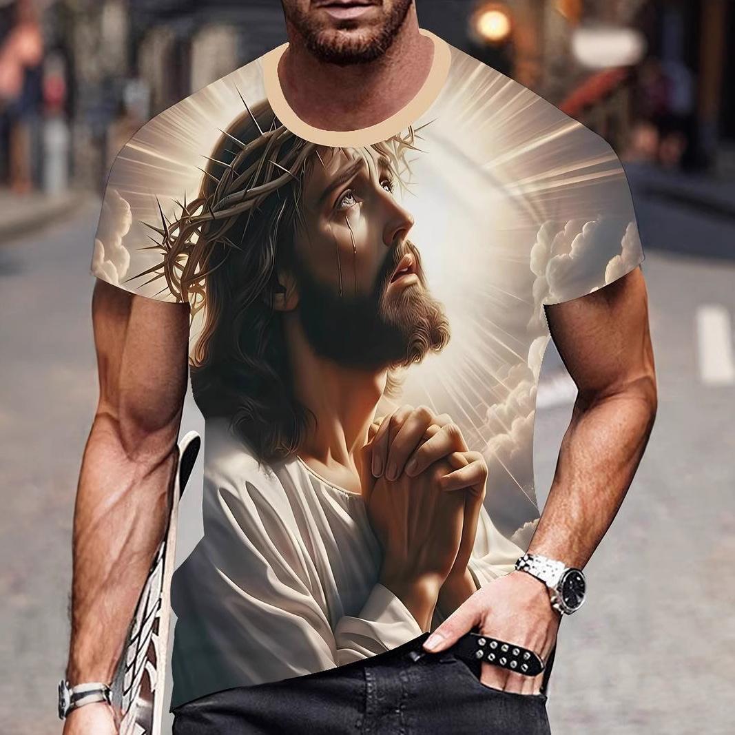 Summer Round Neck 3D Western Figure Print Top Fashionable Casual Short Sleeved Men s T-shirts 6XL
Summer Round Neck 3D Western Figure Print Top Fashionable Casual Short Sleeved Men s T-shirts 6XL