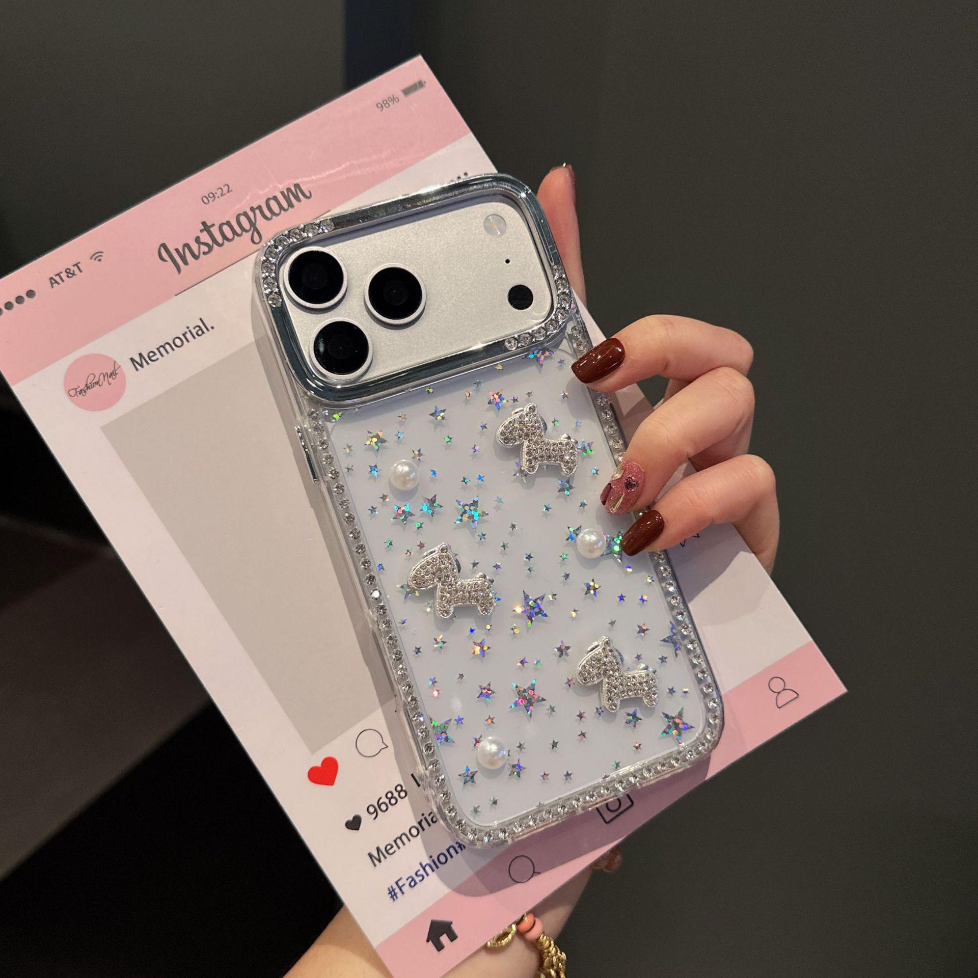 Colorful Shining Star & Pearl Little Horse Phone Case for Apple 17 Pro Max/16/12/11 iPhone 15 Pro
Colorful Shining Star & Pearl Little Horse Phone Case for Apple 17 Pro Max/16/12/11 iPhone 15 Pro