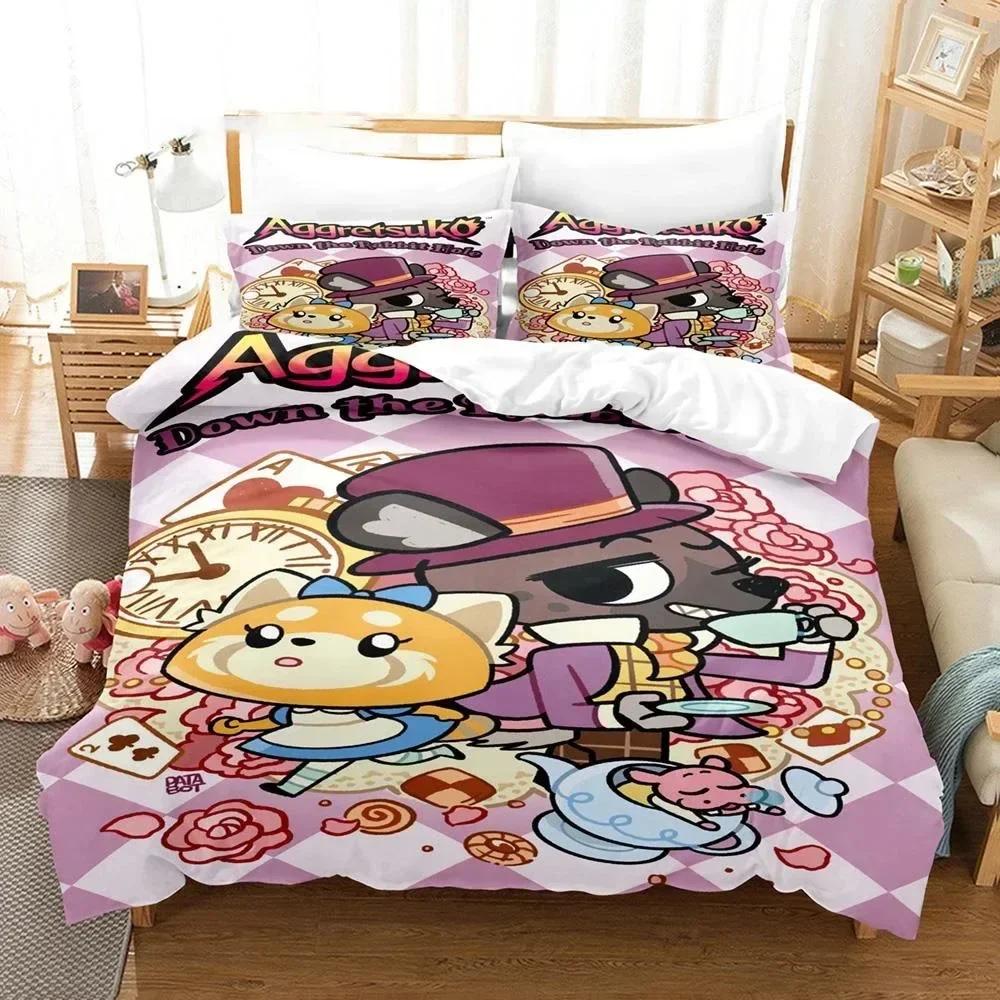 3D Printed Aggretsuko Retsuko Bedding Set Duvet Cover Sheet Printed Bed Set Pillowcase Full Queen King Size Comforter Bedroom 135x200cm
3D Printed Aggretsuko Retsuko Bedding Set Duvet Cover Sheet Printed Bed Set Pillowcase Full Queen King Size Comforter Bedroom 135x200cm