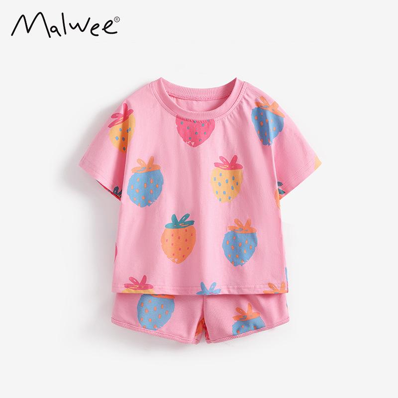 Malwee Girls Summer Two-Piece Set: Cute European & American Round Neck Short Sleeve Outfit 150
Malwee Girls Summer Two-Piece Set: Cute European & American Round Neck Short Sleeve Outfit 150