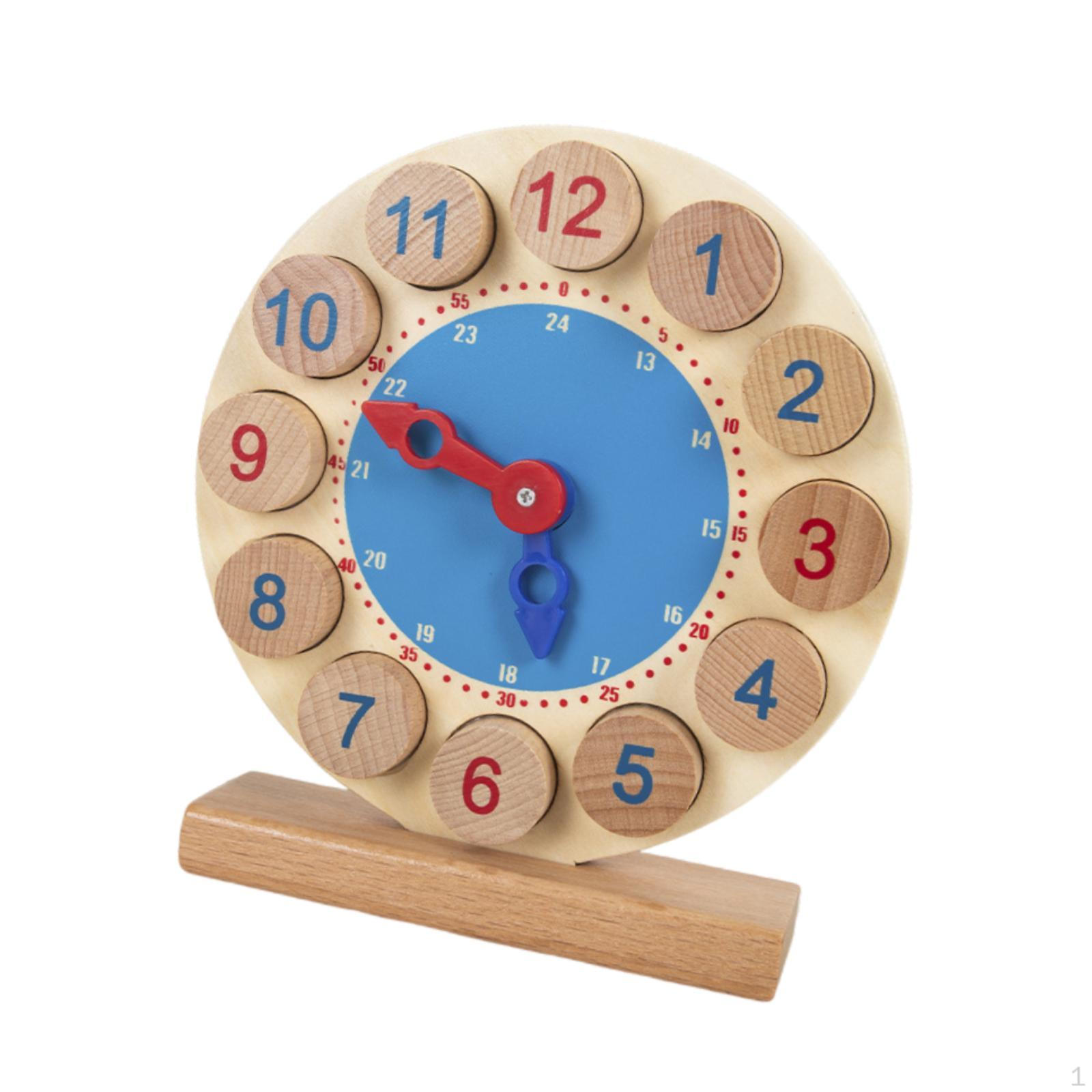 Analog Teaching Clock Wooden Toy Practice DIY Stem Learning Time Kids Education for
Analog Teaching Clock Wooden Toy Practice DIY Stem Learning Time Kids Education for