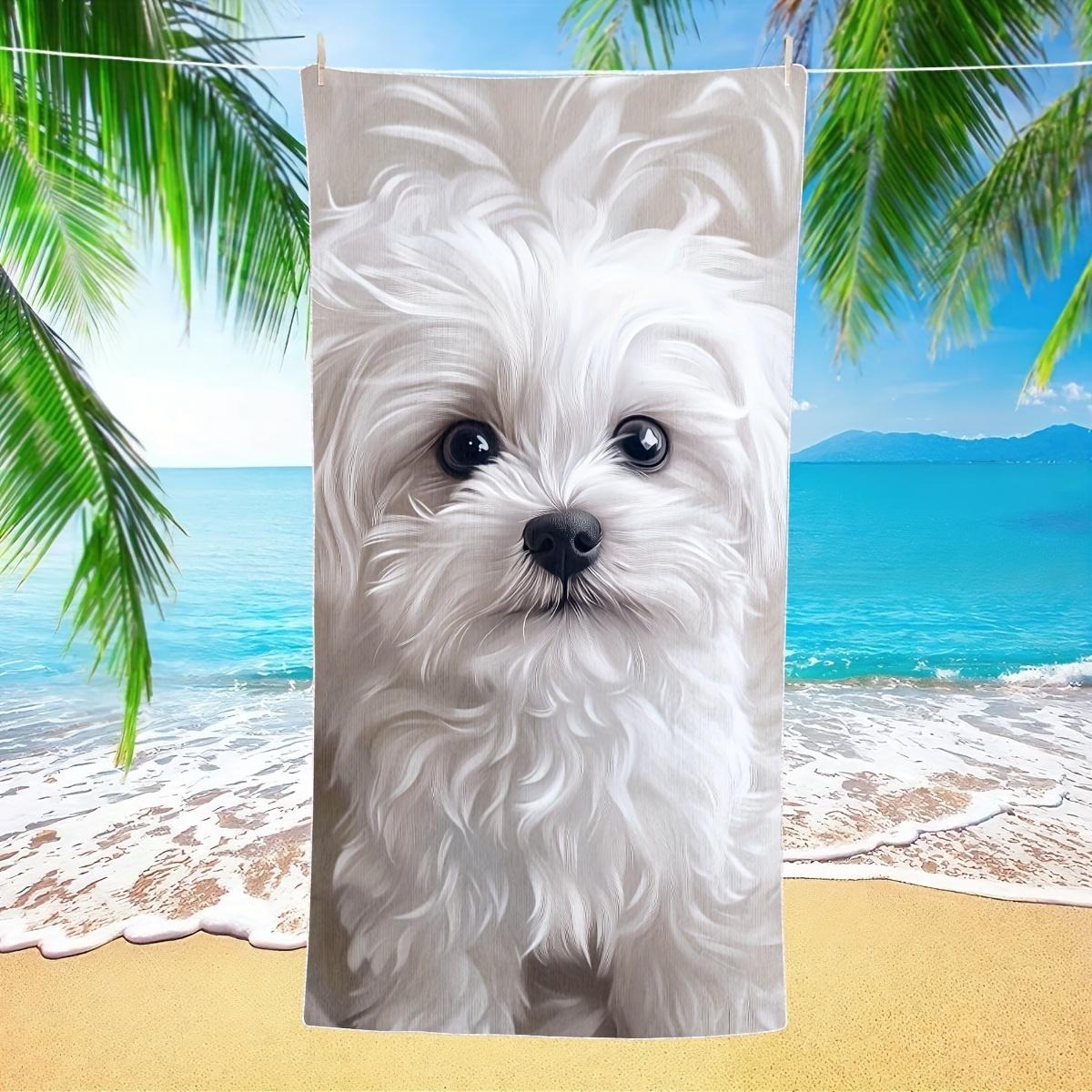 Modern Maltese Dog Print Quick-Dry Microfiber Beach Towel, Soft Absorbent Lightweight for Travel Sport W40*H60(CM)
Modern Maltese Dog Print Quick-Dry Microfiber Beach Towel, Soft Absorbent Lightweight for Travel Sport W40*H60(CM)