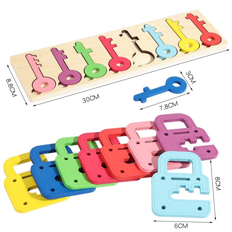 Baby Lock Key Matching Puzzle Game Montessori Colors Cognitive Fine Motor Skills Training Sensory Toy Preschool Educational Toy
Baby Lock Key Matching Puzzle Game Montessori Colors Cognitive Fine Motor Skills Training Sensory Toy Preschool Educational Toy