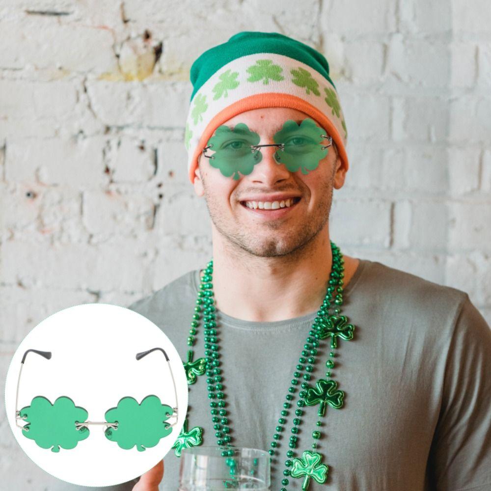 Lightweight Leprechaun Costume Glasses Rimless Four Leaf Clover Glasses Shamrock Sunglasses Party red-four-leaf clover
Lightweight Leprechaun Costume Glasses Rimless Four Leaf Clover Glasses Shamrock Sunglasses Party red-four-leaf clover