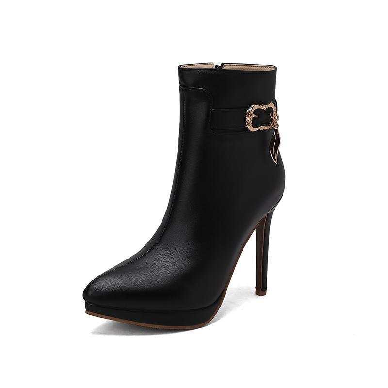 Women Ankle Boots Stilettos Winter Heeled Shoes Conciese Leather Pointed Toe Lady Boats Mujer US Size 4.5-15 4.5 чёрный
Women Ankle Boots Stilettos Winter Heeled Shoes Conciese Leather Pointed Toe Lady Boats Mujer US Size 4.5-15 4.5 чёрный