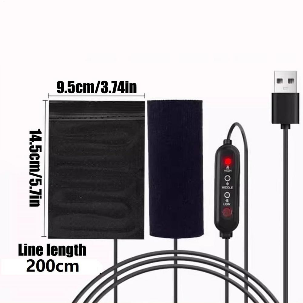 USB Powered Heated Motorcycle Grips 3 Temperature Settings Wrap-On Handlebar Warmer for Winter Commuting on Bike Scooter
USB Powered Heated Motorcycle Grips 3 Temperature Settings Wrap-On Handlebar Warmer for Winter Commuting on Bike Scooter