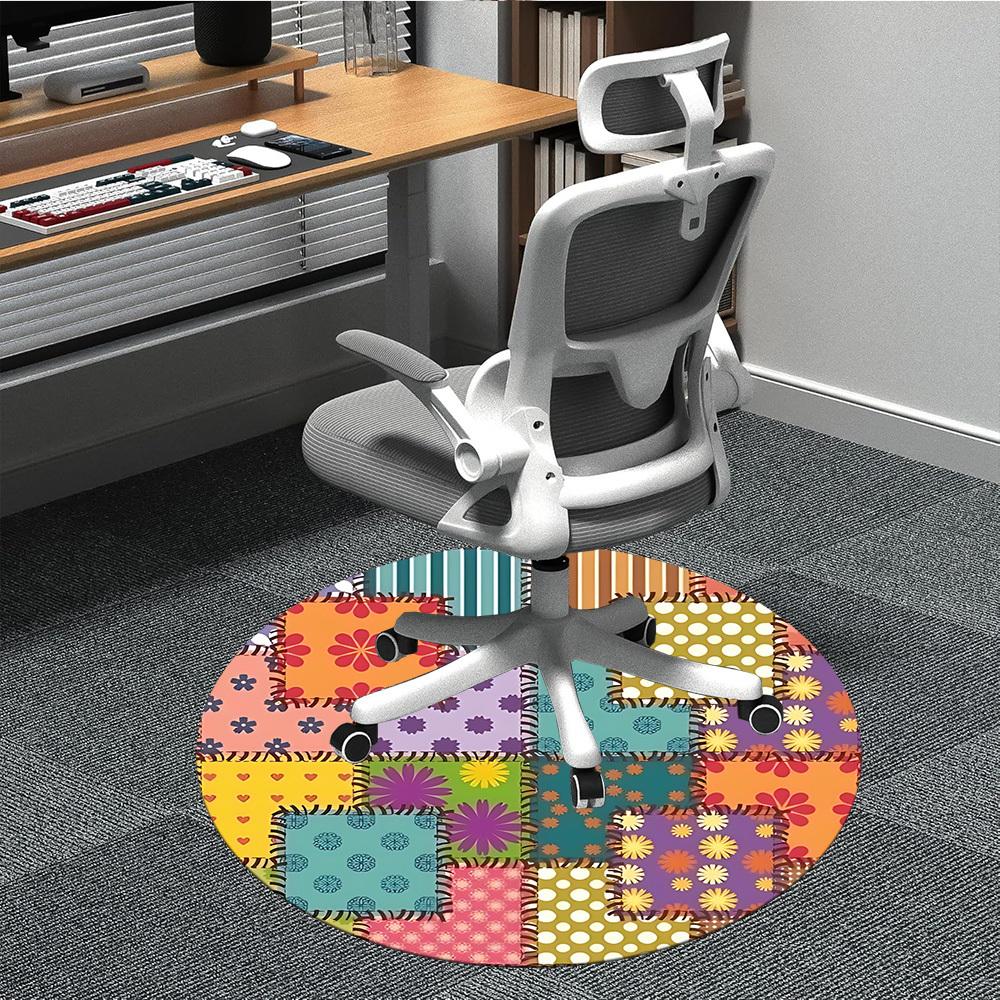 1PC Colorful Quilt Pattern Chair Carpet for Office, Indoor Non-Slip Washable Carpet, Soft Comfortable Mat For Office Room yy250930098 80cm by 80cm
1PC Colorful Quilt Pattern Chair Carpet for Office, Indoor Non-Slip Washable Carpet, Soft Comfortable Mat For Office Room yy250930098 80cm by 80cm
