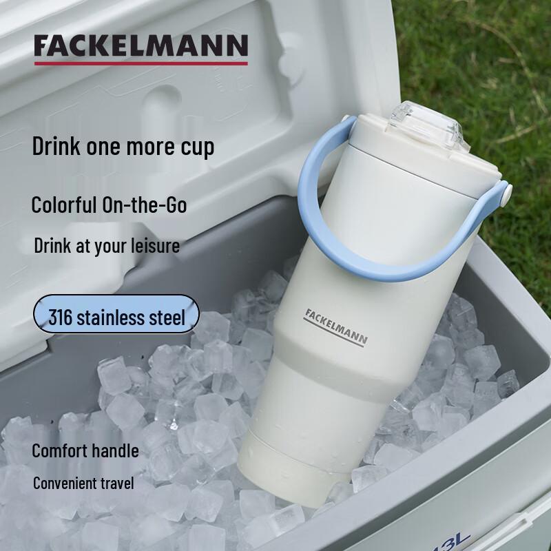 FACKELMANN 1.2L Dual-Drink Stainless Steel Coffee Mug
FACKELMANN 1.2L Dual-Drink Stainless Steel Coffee Mug