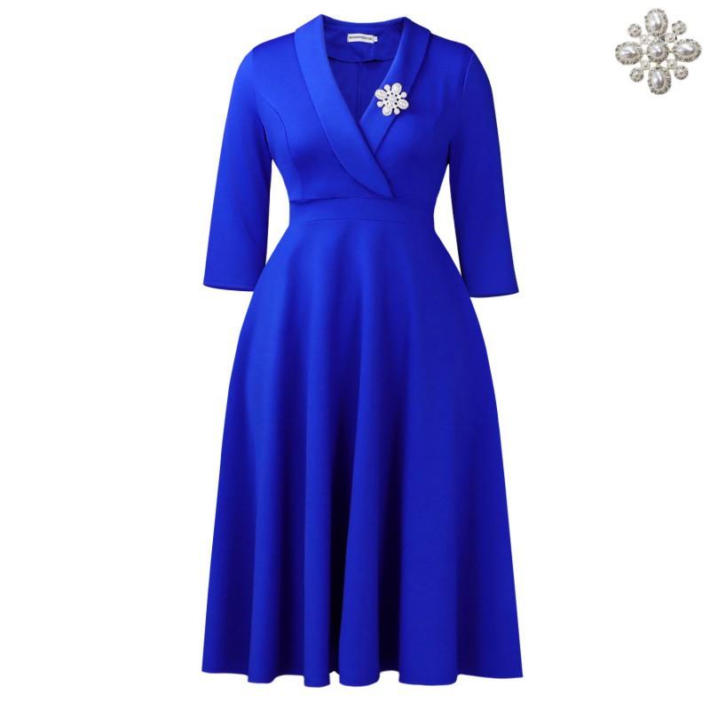 European American Women s Clothing Is Fashionable Elegant Pure Color Lapel High Waist Large Swing African Dress XXL
European American Women s Clothing Is Fashionable Elegant Pure Color Lapel High Waist Large Swing African Dress XXL