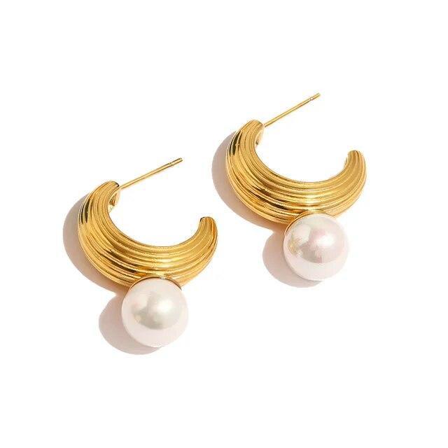 ZMFashion жемчужные серьги-капли с текстурой для женщин и девочек, нержавеющая сталь с PVD-покрытием, позолоченные, повседневная одежда, водонепроницаемые ювелирные изделия, оптовая продажа
ZMFashion жемчужные серьги-капли с текстурой для женщин и девочек, нержавеющая сталь с PVD-покрытием, позолоченные, повседневная одежда, водонепроницаемые ювелирные изделия, оптовая продажа