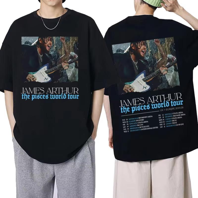 2026 Summer James Arthur Pisces World Tour Pattern Tshirt Summer Men Women Hip Hop Retro Cotton Loose Casual Street Y2K Tshirt 4XL
2026 Summer James Arthur Pisces World Tour Pattern Tshirt Summer Men Women Hip Hop Retro Cotton Loose Casual Street Y2K Tshirt 4XL