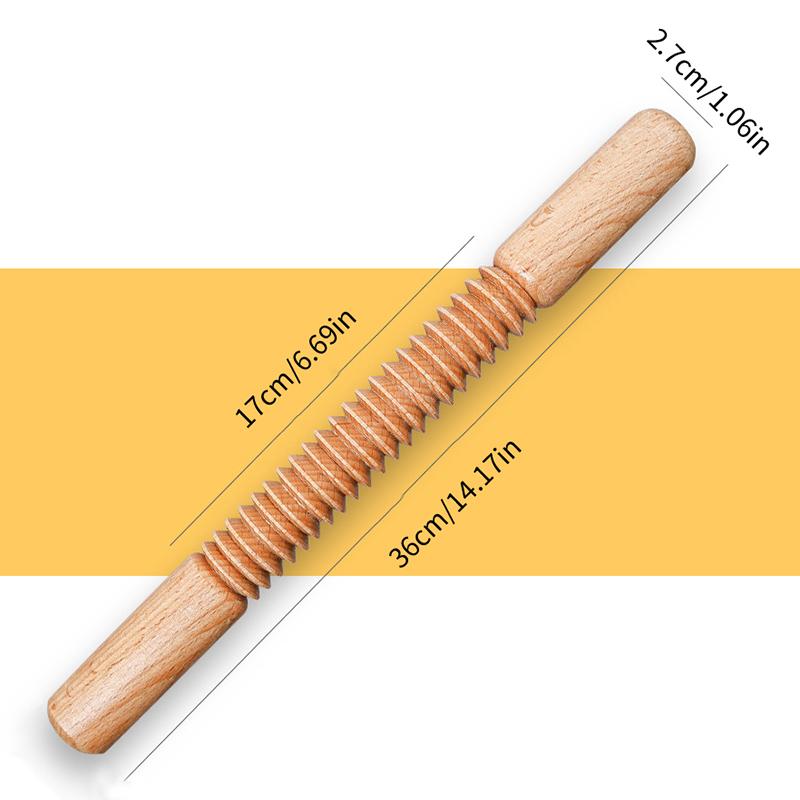 1Pcs Creative Rolling Pin With Screw Thread Design Wooden Embossing Roller Threaded Decoration Pastry Kitchen Baking Supplies
1Pcs Creative Rolling Pin With Screw Thread Design Wooden Embossing Roller Threaded Decoration Pastry Kitchen Baking Supplies