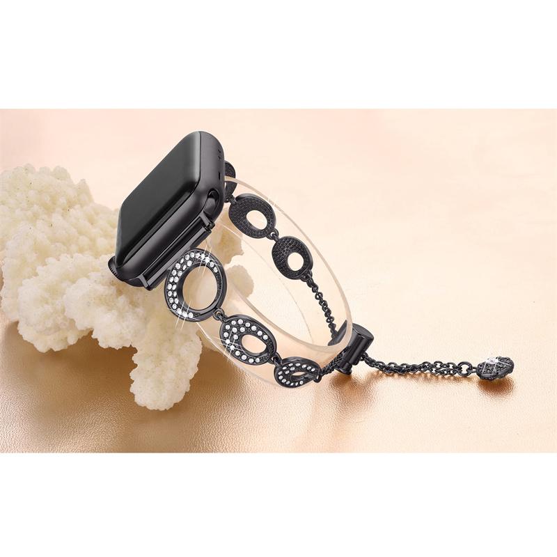For Apple Watch Series 10 42mm/9 8 7 41mm/6 5 4 SE SE (2022) SE (2023) 40mm/3 2 1 38mm Rhinestone Decor Bling Bracelet Stainless Steel Wristband Strap Rose Gold
For Apple Watch Series 10 42mm/9 8 7 41mm/6 5 4 SE SE (2022) SE (2023) 40mm/3 2 1 38mm Rhinestone Decor Bling Bracelet Stainless Steel Wristband Strap Rose Gold