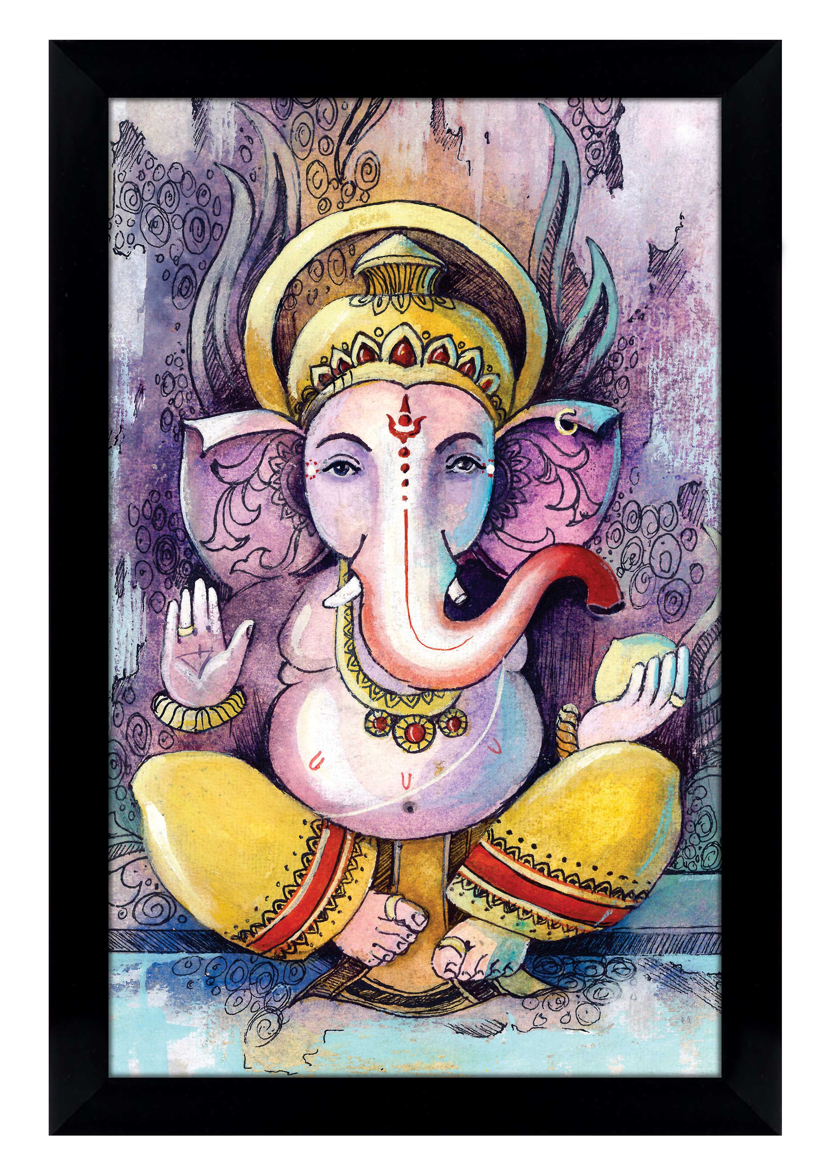 IBA Indianbeautifulart цифровая печать Lord Ganesh фоторамка религиозный плакат с рамкой черная настенная рамка 6 x 8 inches чёрный
IBA Indianbeautifulart цифровая печать Lord Ganesh фоторамка религиозный плакат с рамкой черная настенная рамка 6 x 8 inches чёрный