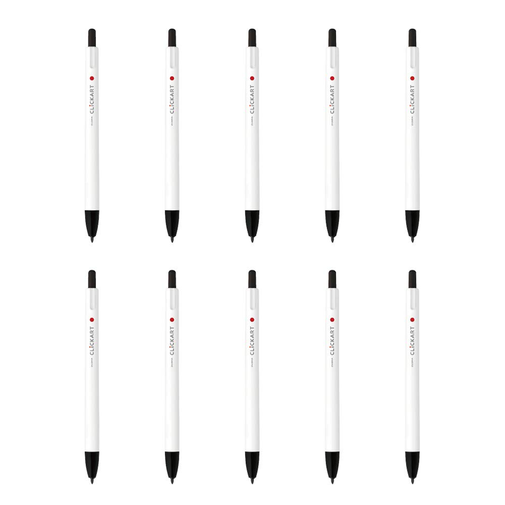 Zebra Clickart 10 Water-Based Pen, Black, Pens, B-WYSS22-BK чёрный
Zebra Clickart 10 Water-Based Pen, Black, Pens, B-WYSS22-BK чёрный