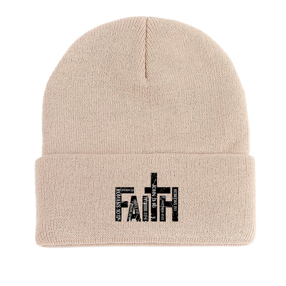 Black FAITH Crucifix Winter Knit Cap Beanie, Skull Cap Cancer Chemo Cuff Solid Color Gorro Knitted Hat Beanie as the picture бежевий
Black FAITH Crucifix Winter Knit Cap Beanie, Skull Cap Cancer Chemo Cuff Solid Color Gorro Knitted Hat Beanie as the picture бежевий